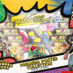 TCG Pokemon Ascended Heroes Premium Poster Collection Mega Lucario